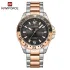 Naviforce NF9192 China men quartz watch stylish Stainless steel band Date display business wristwatch